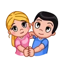 👍 emoji Lover couple - @istkr Telegram sticker 3 of 15