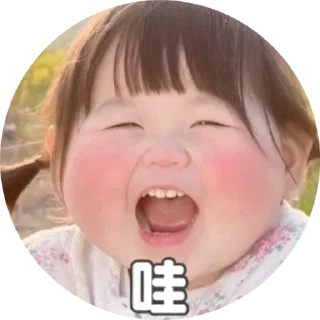 Sticker from 小孩表情包点击 @shayudidibiaoqing