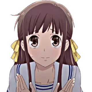 🍏 emoji @wallpaper_kid Fruits basket special pack  @Anime_Sticker_noob Telegram sticker 22 of 83
