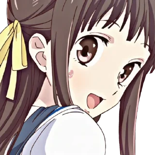🍏 emoji @wallpaper_kid Fruits basket special pack  @Anime_Sticker_noob Telegram sticker 20 of 83