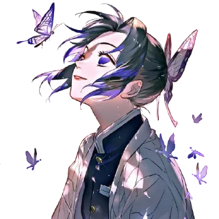 🦋 emoji @wallpaper_kid shinobu special pack  @Anime_Sticker_noob Telegram sticker 7 of 72