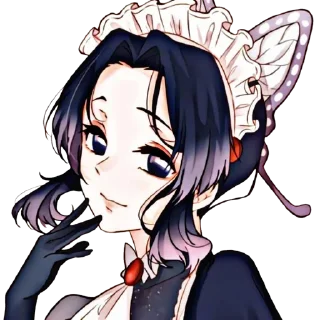 🦋 emoji @wallpaper_kid shinobu special pack  @Anime_Sticker_noob Telegram sticker 3 of 72