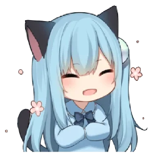😊 emoji Animal ears sticker 2 @bistic Telegram sticker 16 of 40