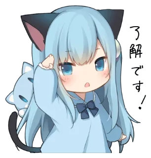 😯 emoji Animal ears sticker 2 @bistic Telegram sticker 13 of 40
