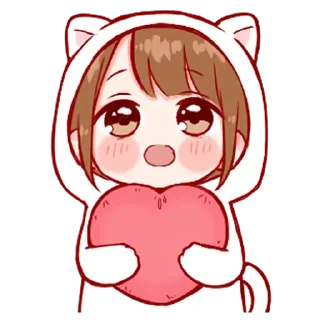💖 emoji Cute girl Telegram sticker 12 of 47