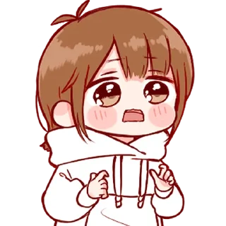 😟 emoji Cute girl Telegram sticker 22 of 47
