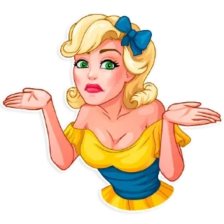 🤷‍♀ emoji A Telegram sticker 5 of 26