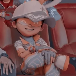 😁 emoji Boboiboy(◍•ᴗ•◍)♡ Telegram sticker 5 of 8
