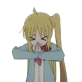 🙏 emoji Bocchi the Rock! Telegram sticker 11 of 12