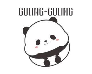 🙁 emoji Cute Chubby Panda @bistic Telegram sticker 8 of 8