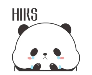 😭 emoji Cute Chubby Panda @bistic Telegram sticker 3 of 8