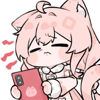 👴 emoji 粉猫H46 @zhaxia_cn Telegram sticker 5 of 48