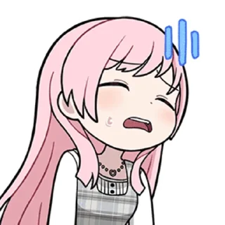 😴 emoji 粉毛阿农1 @zhaxia_cn Telegram sticker 11 of 32