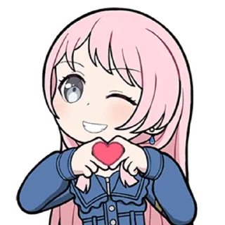 ❤️ emoji 粉毛阿农1 @zhaxia_cn Telegram sticker 8 of 32
