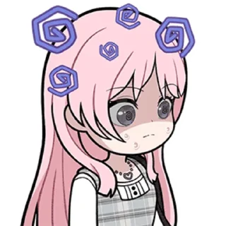 👩 emoji 粉毛阿农1 @zhaxia_cn Telegram sticker 15 of 32