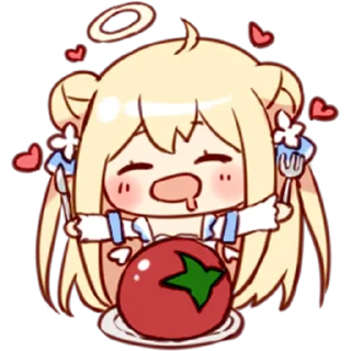 🍅 emoji 是沙月月 By.匣子 @limeSticker Telegram sticker 9 of 85