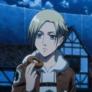 🗿 emoji Annie Leonhart by @aotstickerpack Telegram sticker 12 of 15