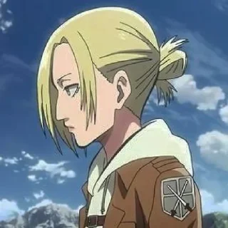 🗿 emoji Annie Leonhart by @aotstickerpack Telegram sticker 9 of 15