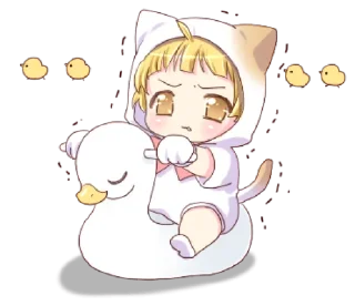 🍀 emoji ⋆ Boy Of A Cat Ear 2 ࿈ @petiteyeux ♡% Telegram sticker 5 of 39