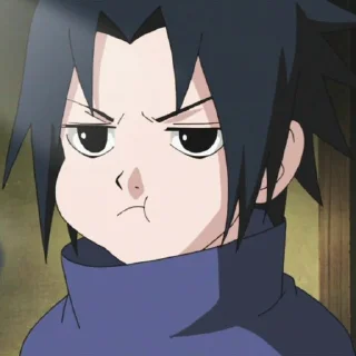 😚 emoji uchiha sasuke Telegram sticker 7 of 20
