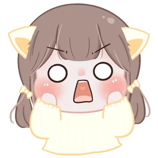 😱 emoji @waesticker Meow! <3 Telegram sticker 9 of 41