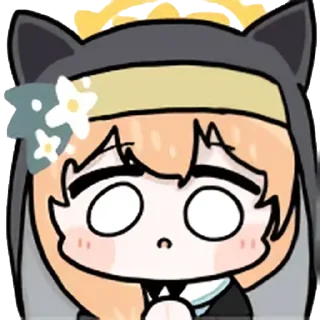 😦 emoji 蔚蓝档案 静态 圣三一 1 @tsugumi42 Telegram sticker 21 of 120