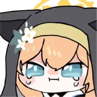 😠 emoji 蔚蓝档案 静态 圣三一 1 @tsugumi42 Telegram sticker 17 of 120