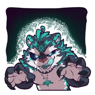 👻 emoji Zeloen 老虎泽罗恩 Telegram sticker 21 of 32
