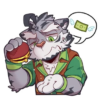 💸 emoji Zeloen 老虎泽罗恩 Telegram sticker 13 of 32
