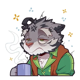 😴 emoji Zeloen 老虎泽罗恩 Telegram sticker 10 of 32