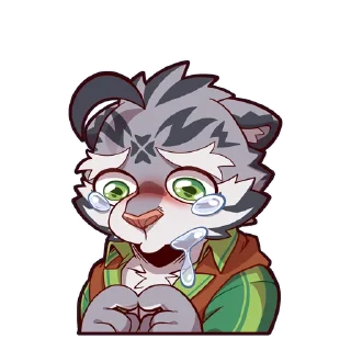 😢 emoji Zeloen 老虎泽罗恩 Telegram sticker 5 of 32