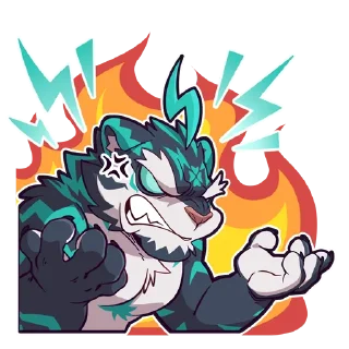 😡 emoji Zeloen 老虎泽罗恩 Telegram sticker 20 of 32