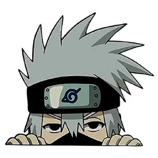 🕸 emoji Kakashi Hatake᭄𖣘 @Kamado_slayer Telegram sticker 16 of 54