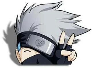 🕸 emoji Kakashi Hatake᭄𖣘 @Kamado_slayer Telegram sticker 15 of 54