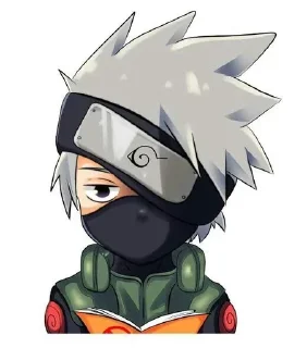 🕸 emoji Kakashi Hatake᭄𖣘 @Kamado_slayer Telegram sticker 12 of 54