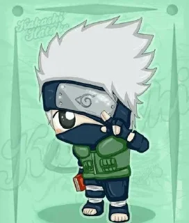 🕸 emoji Kakashi Hatake᭄𖣘 @Kamado_slayer Telegram sticker 7 of 54