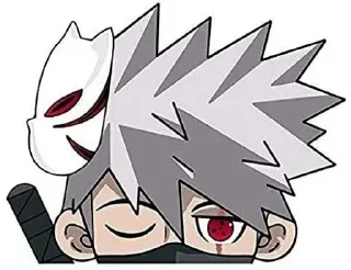 🕸 emoji Kakashi Hatake᭄𖣘 @Kamado_slayer Telegram sticker 17 of 54
