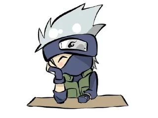🕸 emoji Kakashi Hatake᭄𖣘 @Kamado_slayer Telegram sticker 23 of 54