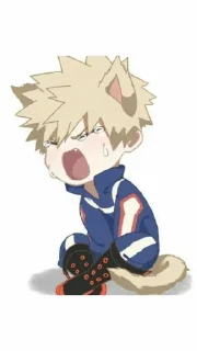 😢 emoji Bakugou katsuki Telegram sticker 20 of 93