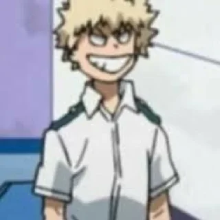 👍 emoji Bakugou Katsuki / @anime_sticker_pack Telegram sticker 7 of 40