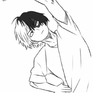 🌙 emoji [ Todoroki Shouto - Mαngα ] Telegram sticker 17 of 55