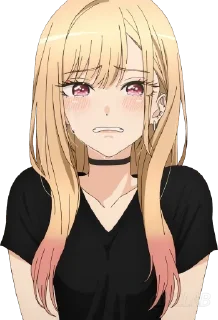 😭 emoji Anime Reactions @bhanupratapyadav Telegram sticker 18 of 120
