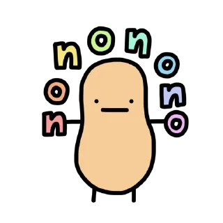 😣 emoji doodlingpotatoes 🥔 Telegram sticker 24 of 60