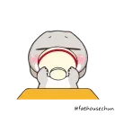 🍜 emoji 好想兔-拿我沒轍 @fathousechun Telegram sticker 19 of 24