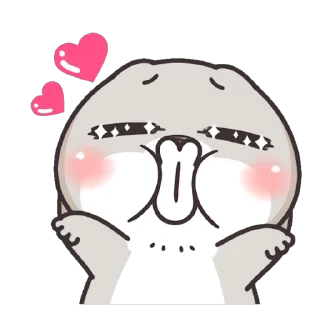 Sticker from 好想兔-表情貼3(動起乃) @fathousechun