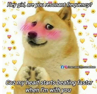 💖 emoji Flirting Cheems by @callmesenpaibish Telegram sticker 16 of 43