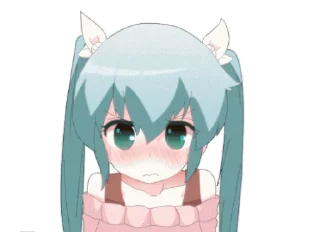 😘 emoji Hatsune Miku Telegram sticker 11 of 27