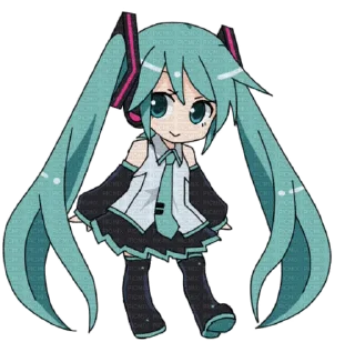 💃 emoji Hatsune Miku Telegram sticker 3 of 27