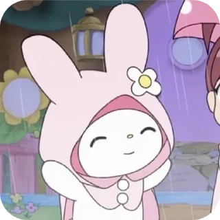 👂 emoji Kuromi × Melody Telegram sticker 9 of 65