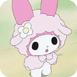 👂 emoji Kuromi × Melody Telegram sticker 7 of 65